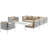 Harmony 8-piece Outdoor Patio Aluminum Sectional Sofa Set-816032894