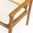 Outdoor Patio 7Pcs Dining Set, 6Pcs Acacia Wood Dining Chair With Beige Cushion, 1Pc Acacia Wood Dining Table