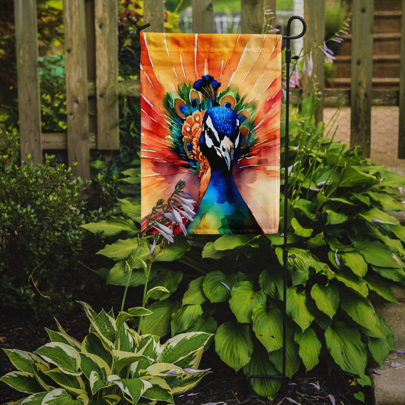 Drapeau de jardin en polyester double face H 15,5 po x l 11,25 po