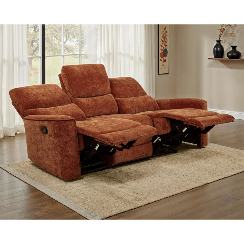Trask Burnt Orange Reclining Sofa