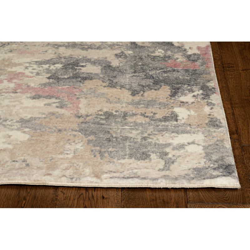 Damitrius Abstract Indoor Rug, Rectangle 5' x 7'