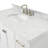 Cambridge Single Bathroom Vanity with Carrara Marble Top-88398681