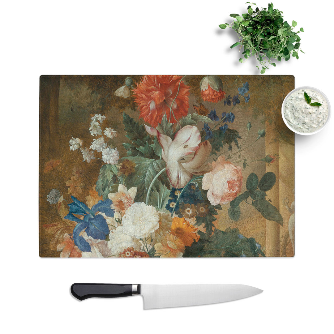 Still Life with Flowers Vol.5 by Jan Van Huysum Chopping Board