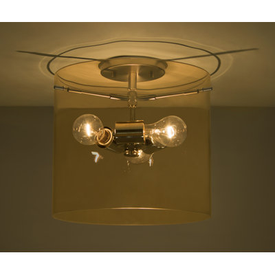 Morena Glass Semi Flush Mount