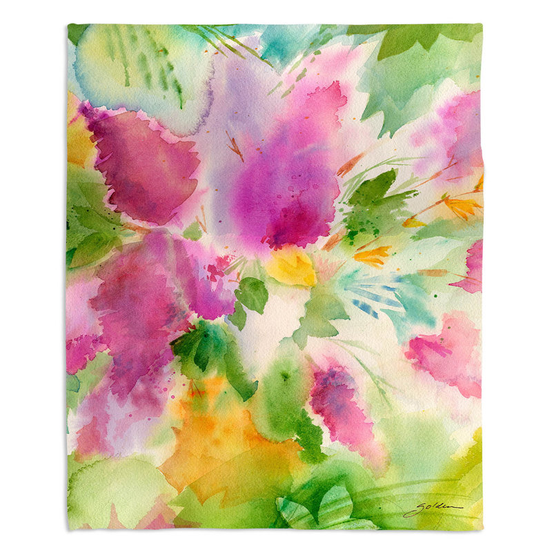  Jeté lilas, l 68 po x L 80 po
