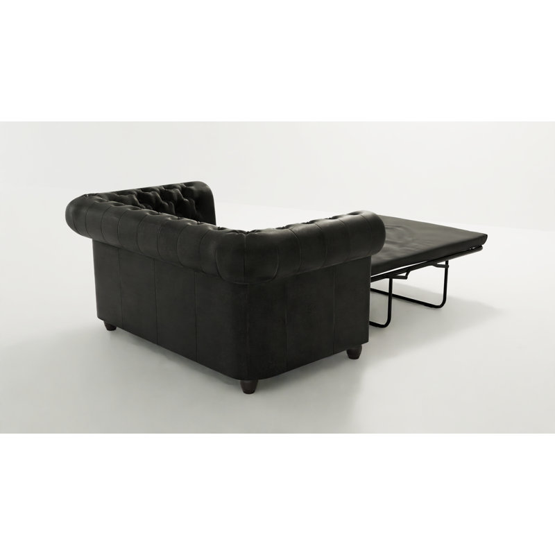Chesterfield Friedrich Sofa Set with Sleeping Function 3+2+1 Made of Vintage Look Microfibre with Solid Wood Legs, Anthracite