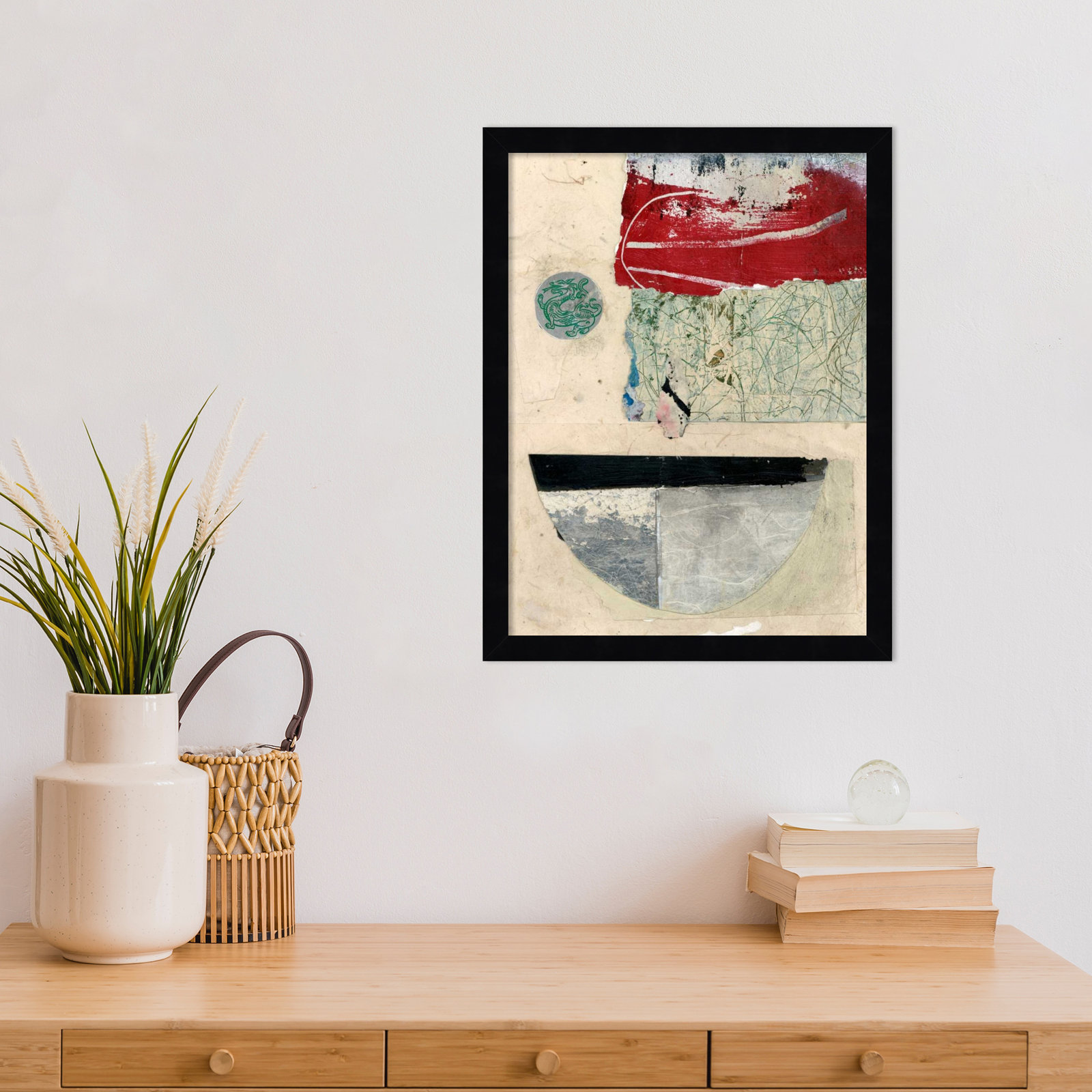 Fresno "Natural Elements No. 2" Print, Black, 17" H x 13" W