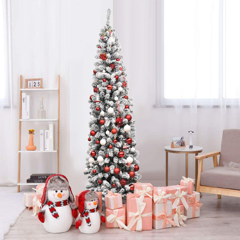 Lighted Artificial Fir Christmas Tree, 225cm H