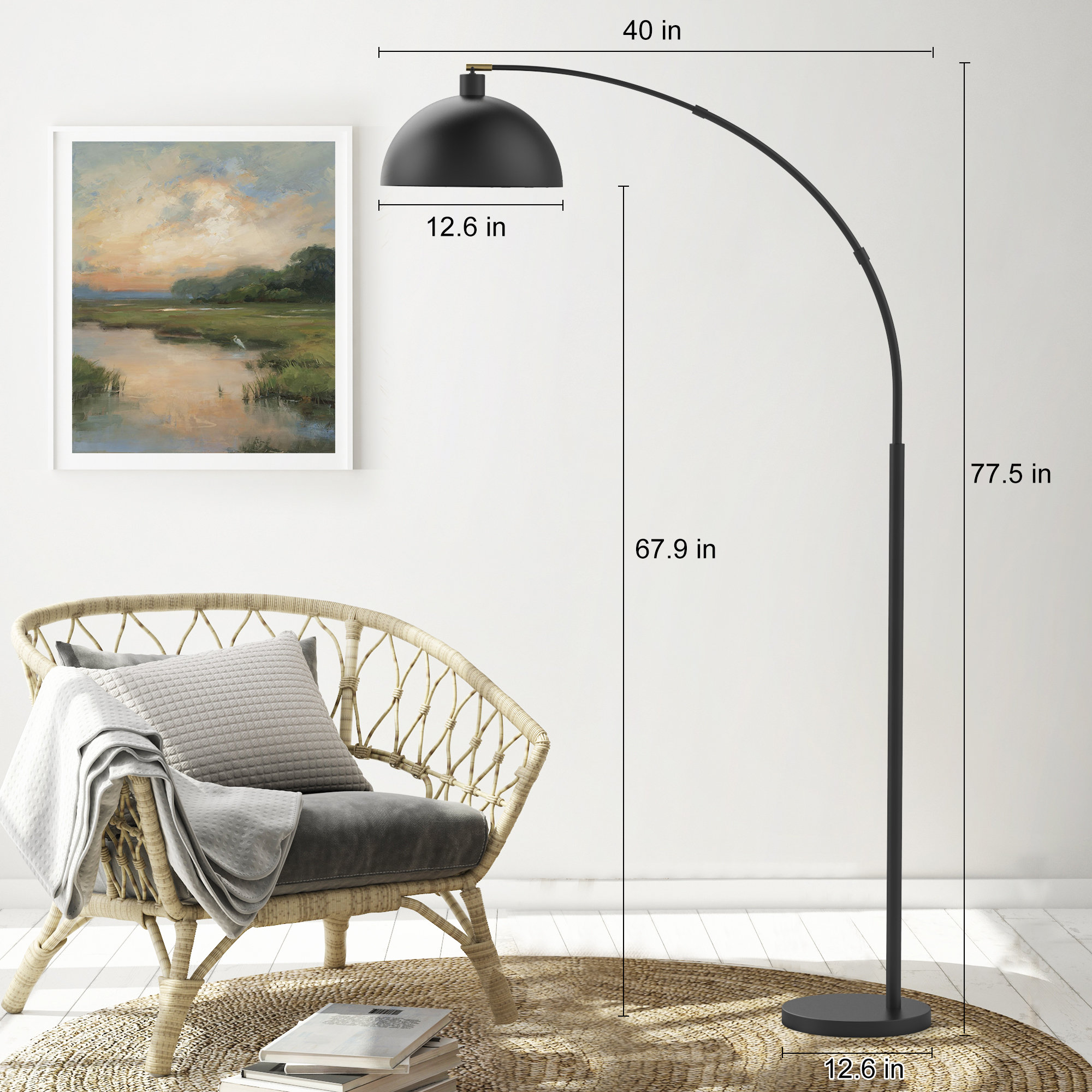 Emersynn Arched/Arc Floor Lamp