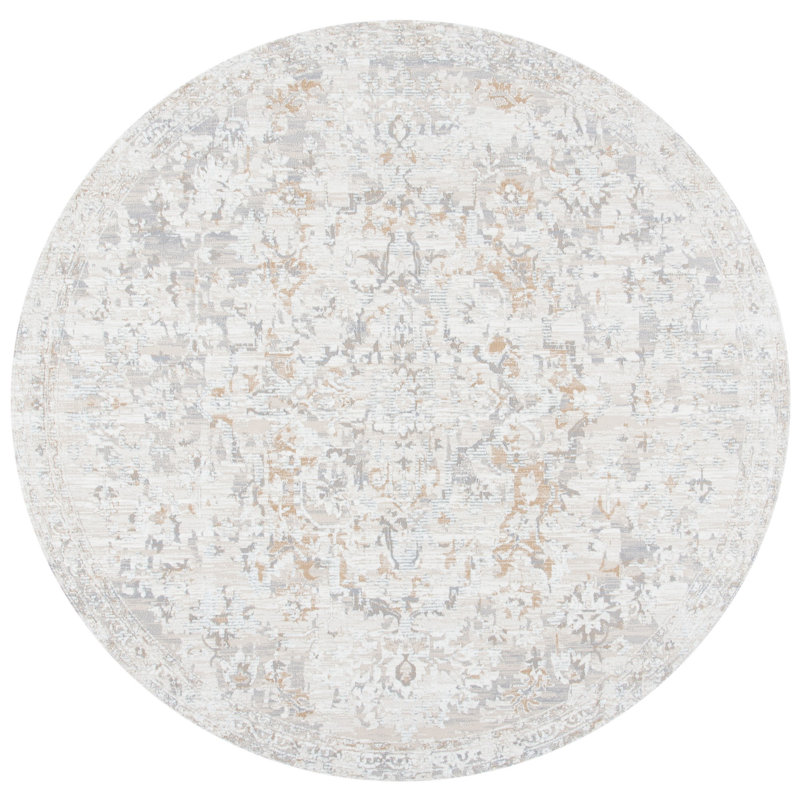 Blasdell Performance Oriental Rug, Round 6'7"