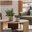 Round Coffee Table with Shelf