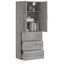 Bernoussi Highboard 69.5x34x180 cm Engineered Wood-1520433332