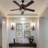 52" Ceiling Fan With Tiffany Style Stained Glass Shade