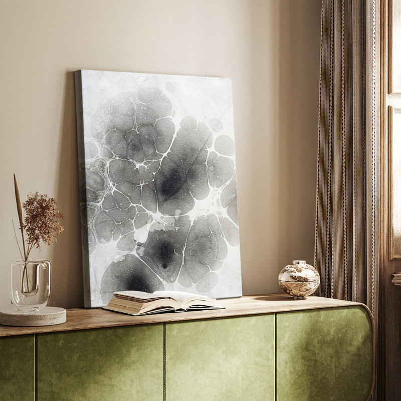 Marbling XI -Custom Wrapped Gallery Cavas, 18" H x 12" W