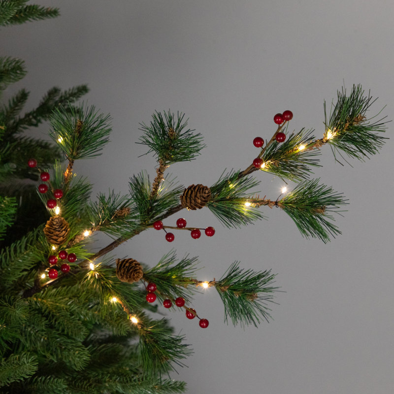 Faux Berry/Pine Branch