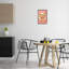 Giclée encadrée «Heart Pizza on Red Check», conception par Florentina Dolci-511924511-511924508