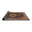 Tapis brun à motif oriental-1011390212