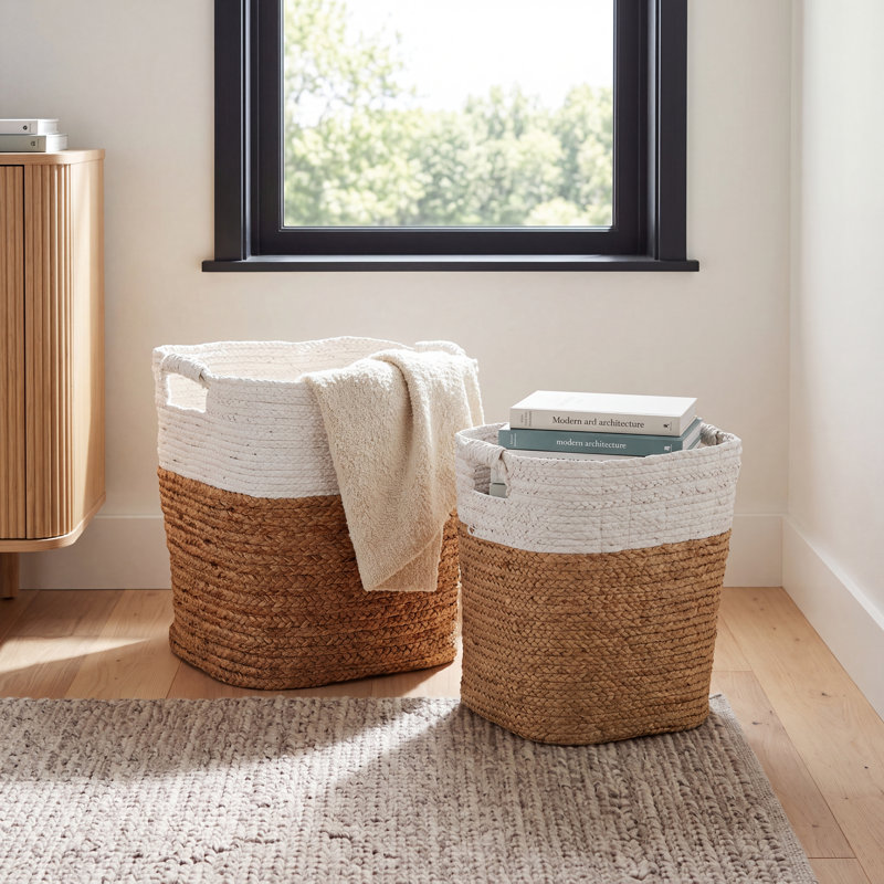 Madura 2 Pieces Rectangular Baskets Set