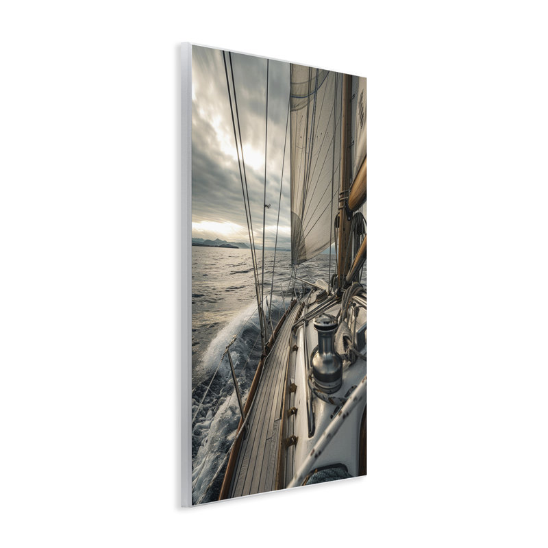  Art mural sur toile Wake Waves par LSR Design Studio, H 19 po x l 13 po