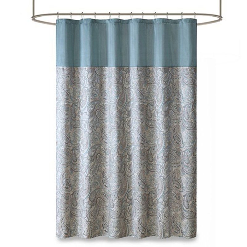 Rideau de douche jacquard, Blue
