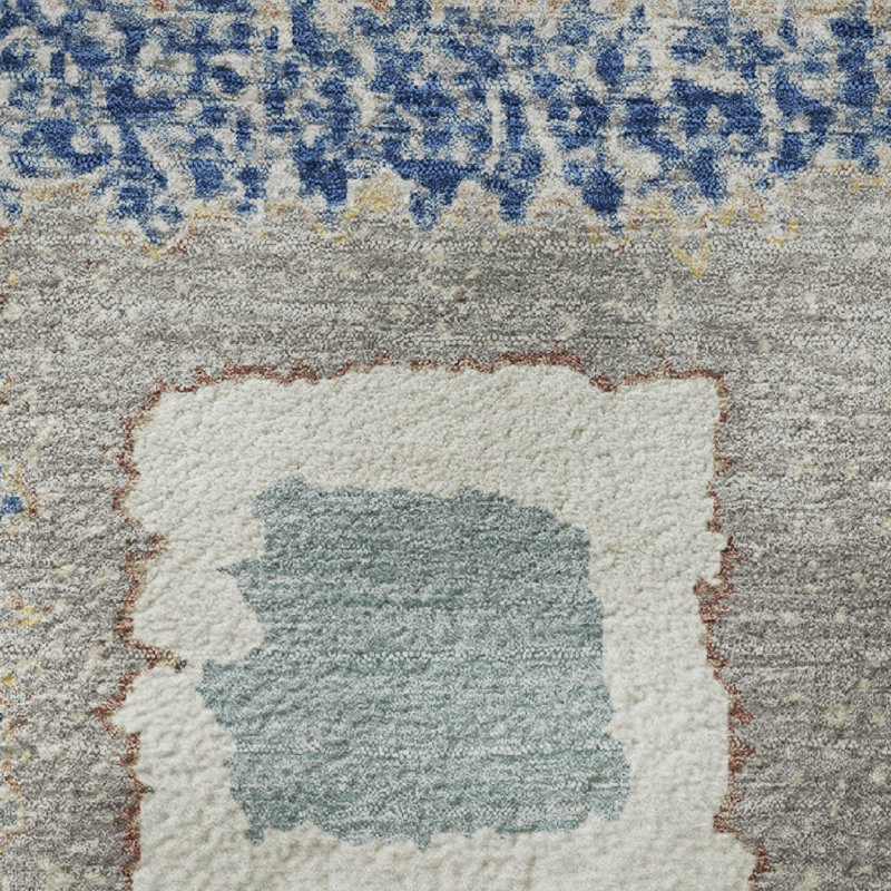 Premium Machine Washable Ariel Geometric Rug, Round 8'