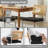 5-Piece Round Glass Top Dining Set-270505905-270505039-270151348