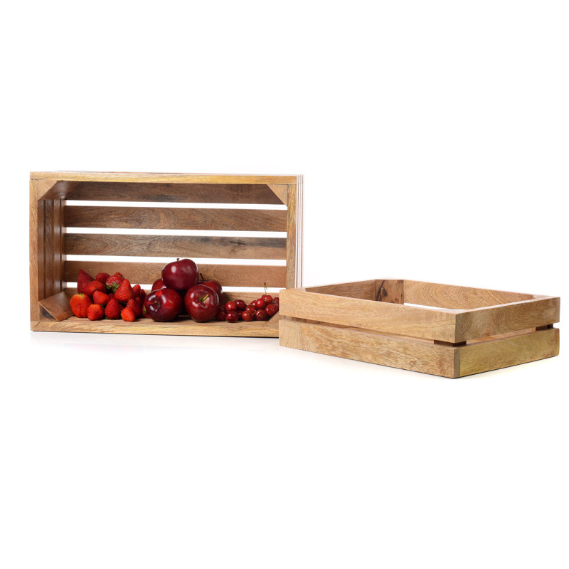 Caisse en bois massif Nico, H 4 po x l 15,7 po x P 11,8 po