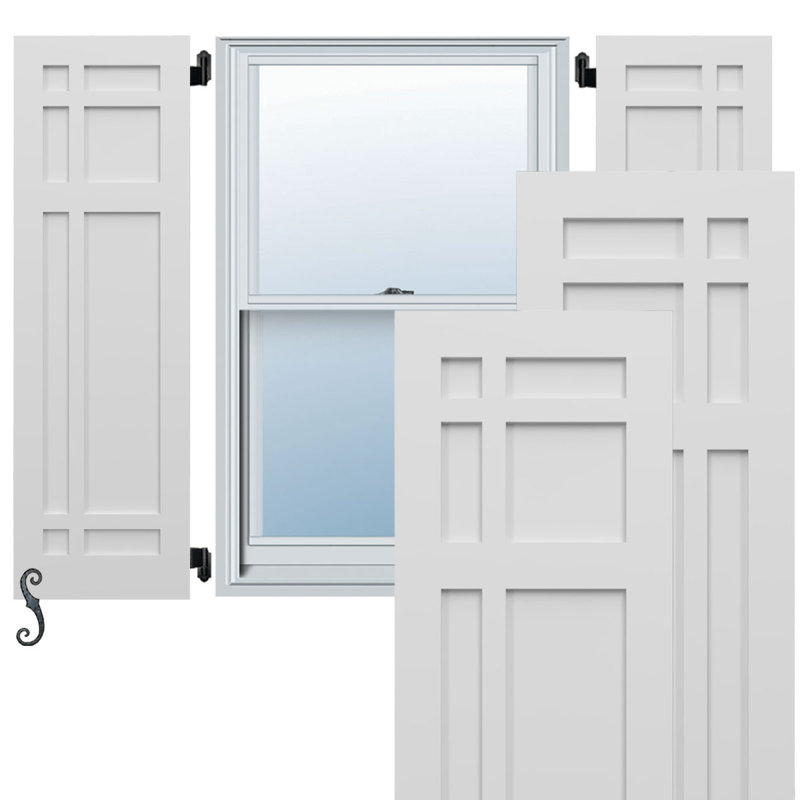 Volets EnduraCore Composite San Juan Capistrano, Blanc, L 15 po, H 31 po