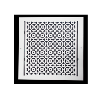 Achtek Air Supply Vent 14"x 14" Duct Opening (Overall 15-1/2"x 15-3/4") Solid Cast Aluminum Register