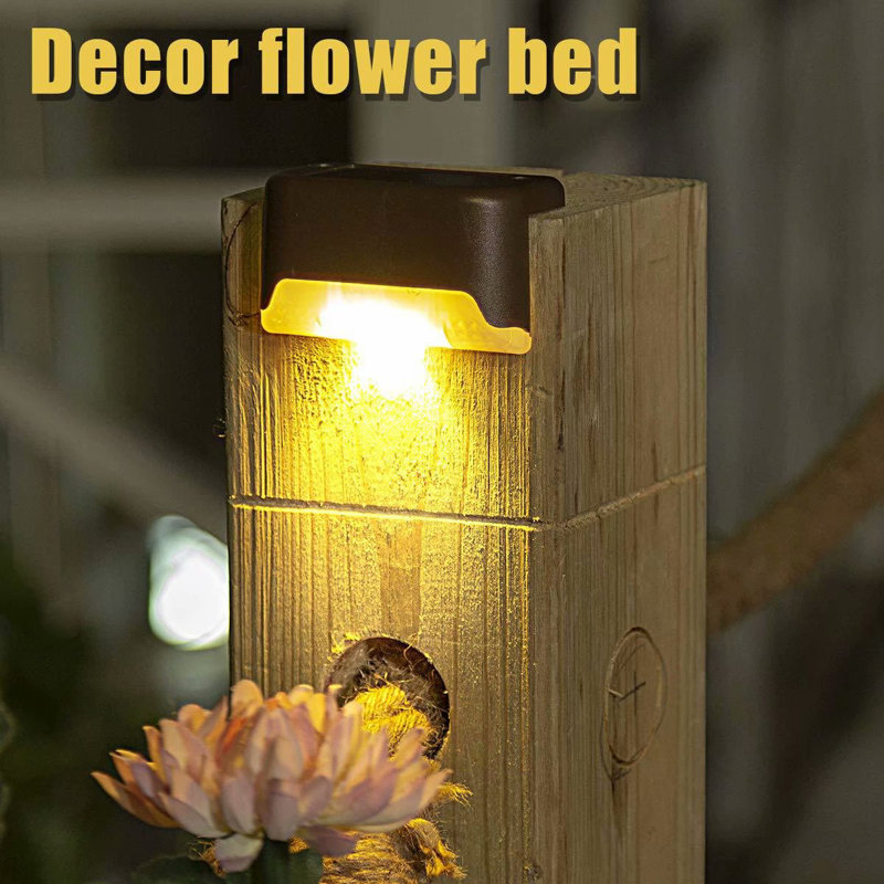 Solar Powered Integrated LED Step Light Pack, 3000K