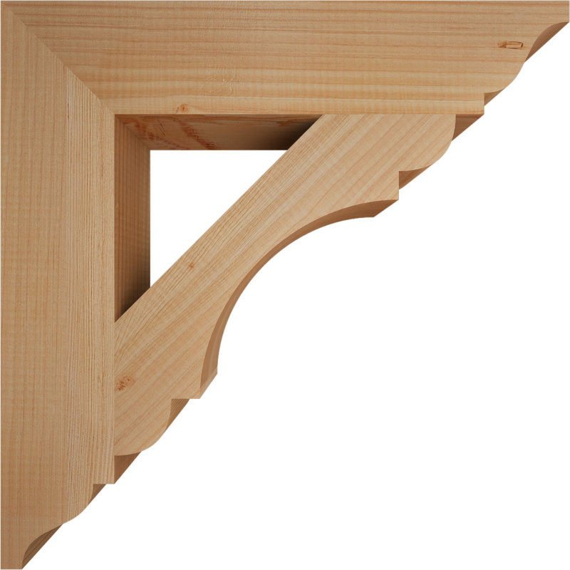 Olympic Traditional Bracket, 20" H x 3.5" W x 20" D, Douglas Fir (Smooth)