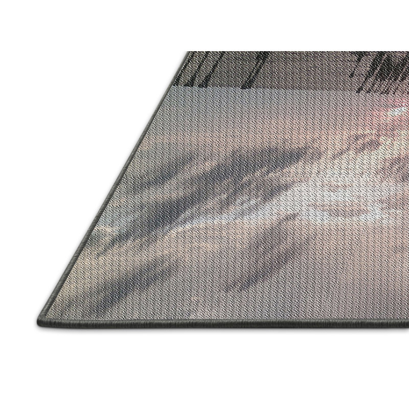 Tapis noir/gris, Rectangle 5 pi x 7 pi