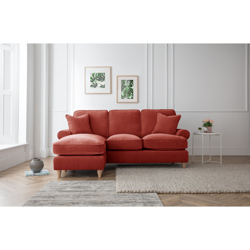 Longfellow Corner Chaise Sofa, Left Hand Facing, Apricot