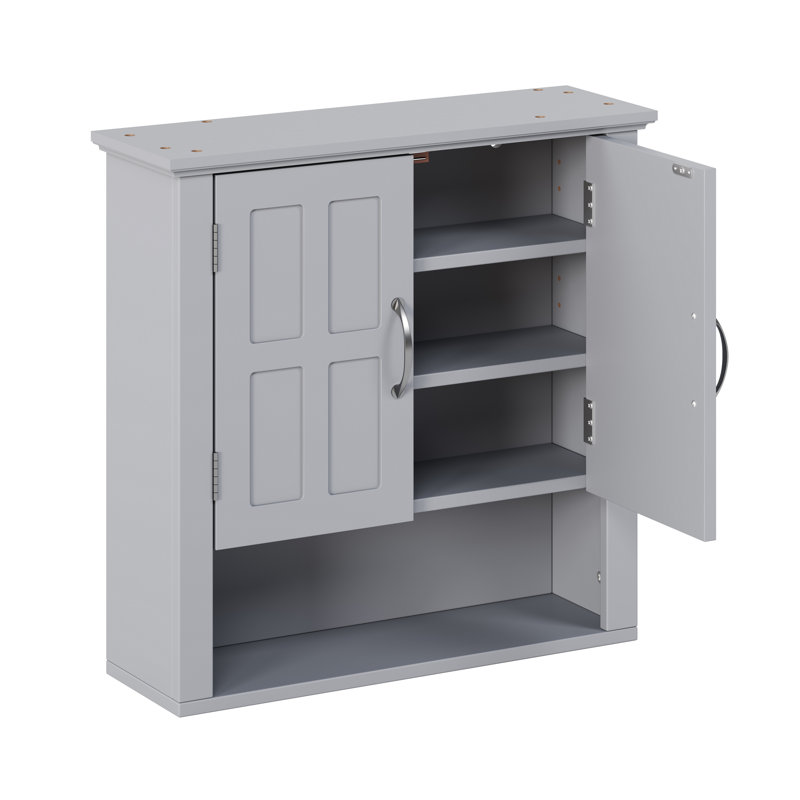 Bathroom Wall Storage Cabinet, Gray