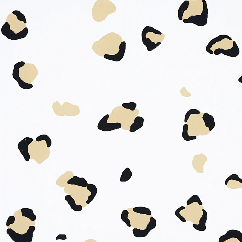 Papier peint sauvage Schumacher x Cristina Buckley, Safari ivoire