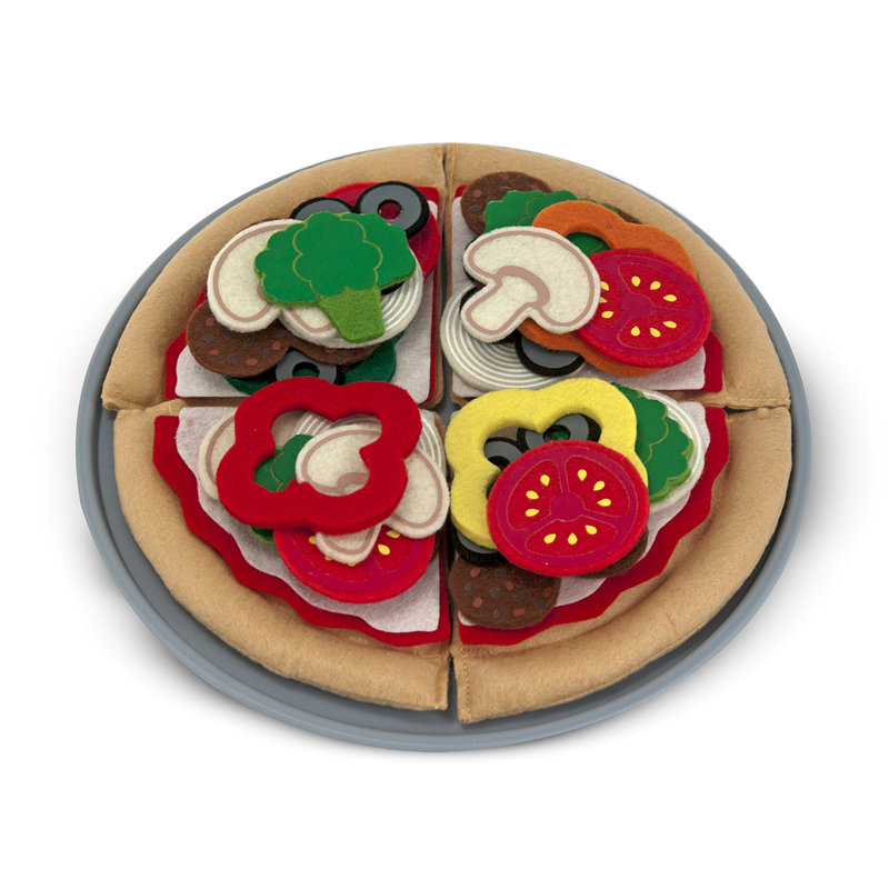 40 Piece Felt Food Pizza Set