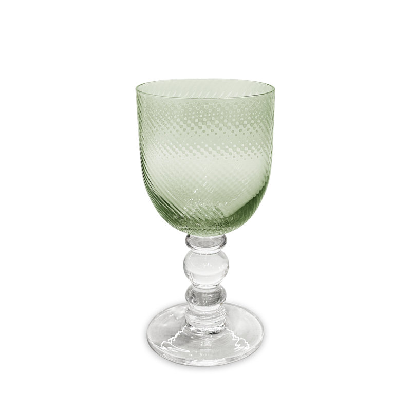 Glass Wine Glass, Green