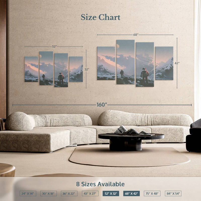 Oberle Astronauts, 32" H x 52" W