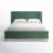 Velvet Upholstered Platform Bed-41196441-131275575