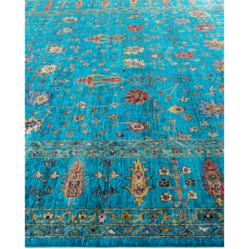 One-of-a-Kind Rectangle 8'10" X 12' Hand Knotted Area Rug