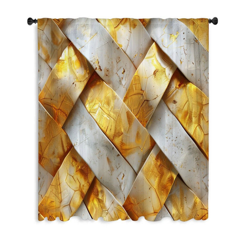 Rideaux, voilages intérieurs et voilages Shiny Tiles - 1 panneau (voilage), L 53 po x L 99 po