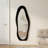 Irregular Full Length Mirror with Soft Flannel Frame – Shatterproof Glass, Freestanding or Wall Mount – Unique Art for Bedroom, Closet, Living Room
