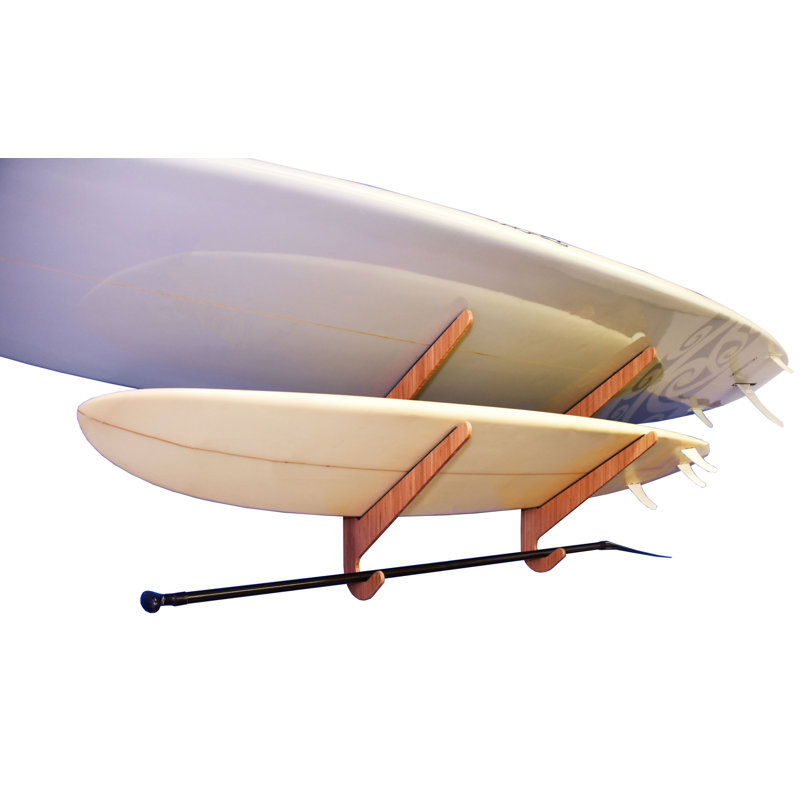 Support à planche à pagaie - série O'ahu, 2 étages, Bambou