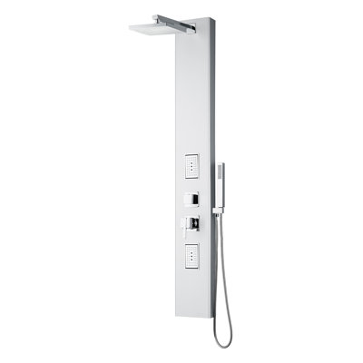 Panneau de douche 59 po avec pomme de douche réglable