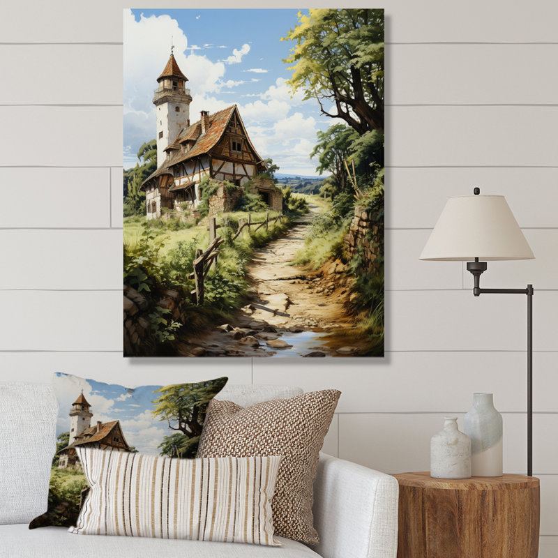 Belovs, Allemagne, campagne, bonheur I, Toile tendue, H 40 po x l 30 po x P 1,5 po