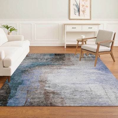 Premium Machine Washable Mayfield AMF2041 Abstract Rug