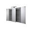 900mm W 766mm H Surface Frameless Medicine Cabinet Mirror 2 Adjustable