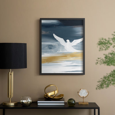 «Christmas Holiday Art CCXIV», reproduction d'art encadrée - bois massif