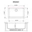 Évier de cuisine à simple cuve en composite de quartz 27 x 18 po Ruvati - blanc arctique mat --81183360