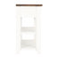 48,5 po de largeur, table d'appoint en bois de pin massif, 3 tiroirs, 2 tablettes, design américain rétro, structure robuste, utilisation multifonctionnelle, facile à assembler, console de vestibule brun avec tiroirs et